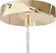 Lampa wisząca Beliani Lampa wisząca 18-punktowa metalowa złota MAGUSE 4