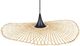 Lampa wisząca Beliani Lampa wisząca bambusowa 60 cm jasne drewno FLOYD 1