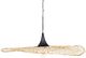 Lampa wisząca Beliani Lampa wisząca bambusowa 60 cm jasne drewno FLOYD 2