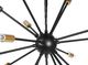Lampa wisząca Beliani Lampa wisząca 18-punktowa metalowa czarna MAGUSE 2