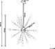 Lampa wisząca Beliani Lampa wisząca 18-punktowa metalowa czarna MAGUSE 3