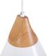 Lampa wisząca Beliani Lampa wisząca metalowa biała ALBANO 1