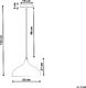 Lampa wisząca Beliani Lampa wisząca betonowa szara LAMBRO 6