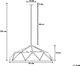 Lampa wisząca Beliani Lampa wisząca metalowa turkusowa SENIA 6