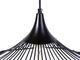 Lampa wisząca Beliani Lampa wisząca metalowa czarna MAZARO 3