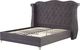 Beliani Łóżko welurowe 160 x 200 cm szare AYETTE 3