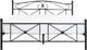 Beliani Łóżko metalowe 140 x 200 cm czarne RODEZ 2