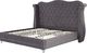 Beliani Łóżko welurowe 180 x 200 cm szare AYETTE 4