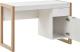 Biurko Beliani Johnson Białe 112 cm x 50 cm 2