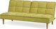 Beliani Sofa rozkładana zielona SILJAN 2