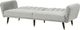 Beliani Sofa rozkładana welurowa jasnoszara VIMMERBY 5