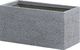 Beliani Doniczka 60 x 29 x 30 cm szara MYRA 2