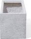 Beliani Doniczka 50 x 23 x 24 cm biała MYRA 3