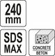 Yato YATO DŁUTO GROSZKOWNIK DO WYRÓWNYWANIA BETONU 60mm SDS MAX YT-47348 4