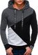 Ombre Bluza męska z kapturem B1050 - grafitowa/czarna XL 1