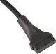 Akyga USB 19 pin - USB 9 pin, 0.2m, Czarny (AK-CA-75) 1