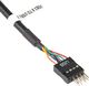 Akyga USB 19 pin - USB 9 pin, 0.2m, Czarny (AK-CA-75) 2