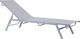 Beliani Leżak ogrodowy szary NOLI 1