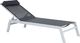 Beliani Leżak ogrodowy czarny CATANIA II 1