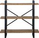 Beliani Regał 3 półki ciemne drewno TIMBER 2