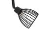 Kinkiet Beliani Lampa sufitowa 4-punktowa metalowa czarna GOLOK 2