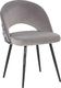 Beliani Zestaw 2 krzeseł do jadalni welurowy szary VIVIAN 2