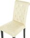 Beliani Zestaw 2 krzeseł do jadalni kremowy VELVA 4