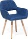 Beliani Zestaw 2 krzeseł do jadalni ciemnoniebieski CHICAGO 3