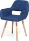 Beliani Zestaw 2 krzeseł do jadalni ciemnoniebieski CHICAGO 4
