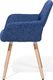 Beliani Zestaw 2 krzeseł do jadalni ciemnoniebieski CHICAGO 5