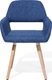 Beliani Zestaw 2 krzeseł do jadalni ciemnoniebieski CHICAGO 7