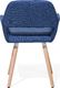 Beliani Zestaw 2 krzeseł do jadalni ciemnoniebieski CHICAGO 8