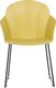 Beliani Zestaw 2 krzeseł do jadalni żółty SYLVA 3