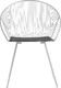 Beliani Zestaw 2 krzeseł do jadalni srebrny AURORA 2