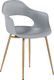 Beliani Zestaw 2 krzeseł szary UTICA 2