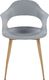 Beliani Zestaw 2 krzeseł szary UTICA 3