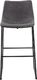 Beliani Zestaw 2 krzeseł barowych szary FRANKS 3