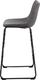 Beliani Zestaw 2 krzeseł barowych szary FRANKS 4