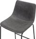 Beliani Zestaw 2 krzeseł barowych szary FRANKS 6