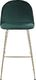 Beliani Zestaw 2 krzeseł barowych welurowy zielony ARCOLA 3