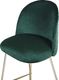 Beliani Zestaw 2 krzeseł barowych welurowy zielony ARCOLA 5