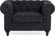 Beliani Fotel grafitowy CHESTERFIELD 2