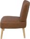 Beliani Fotel ekoskóra brązowy VAASA 3
