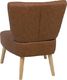Beliani Fotel ekoskóra brązowy VAASA 4