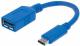 Adapter USB Manhattan USB-C - USB Niebieski  (353540) 1