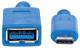 Adapter USB Manhattan USB-C - USB Niebieski  (353540) 1