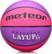 Meteor PIŁKA KOSZOWA METEOR LAYUP #6 różowa/fioletowa 1
