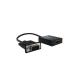 Adapter AV Approx! HDMI - D-Sub (VGA) + Jack 3.5mm czarny 3