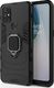 Hurtel Ring Armor pancerne hybrydowe etui pokrowiec + magnetyczny uchwyt OnePlus Nord N100 czarny 1