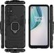 Hurtel Ring Armor pancerne hybrydowe etui pokrowiec + magnetyczny uchwyt OnePlus Nord N100 czarny 4